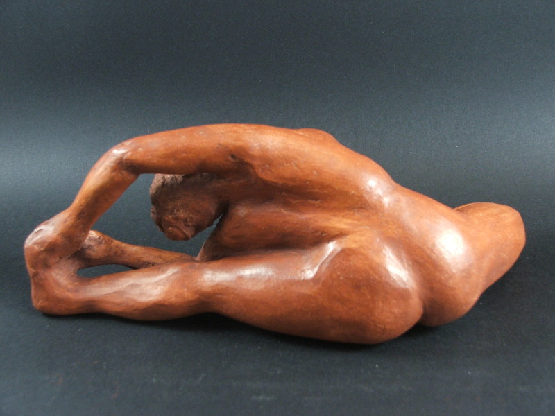 Daily Sculpture terre cuite yoga étirement latéral